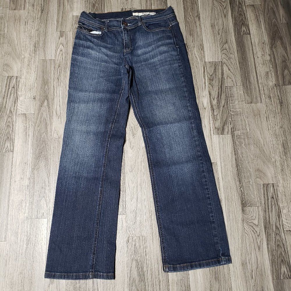 DKNY Jeans Whiskered Denim Blue Jeans